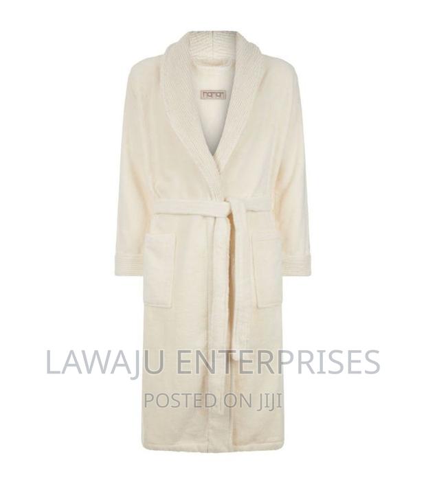 Ivory Cotton Unisex Bathrobe