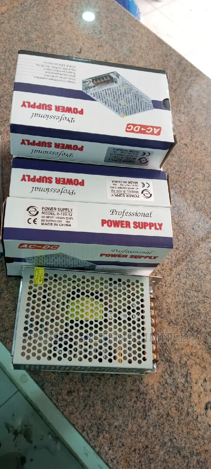 12V 10 Amp Single Output Switching CCTV Power Supply OPEN