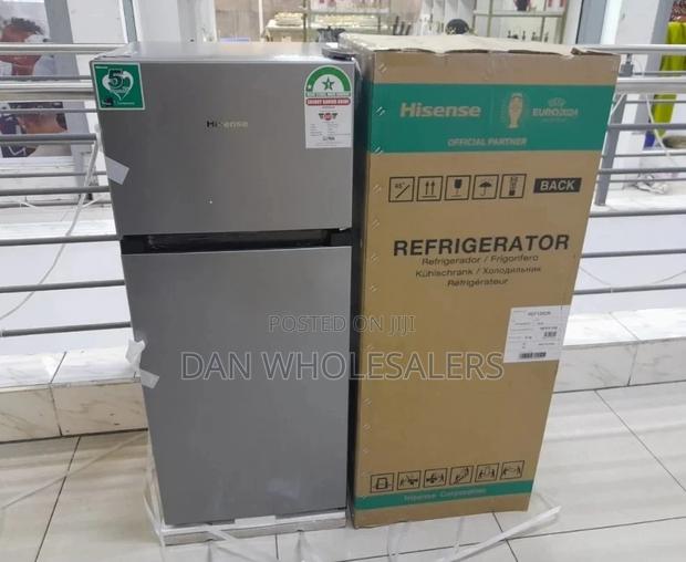 Hisense Double Door Refrigerator Top Mount Freezer-120ltrs - main view