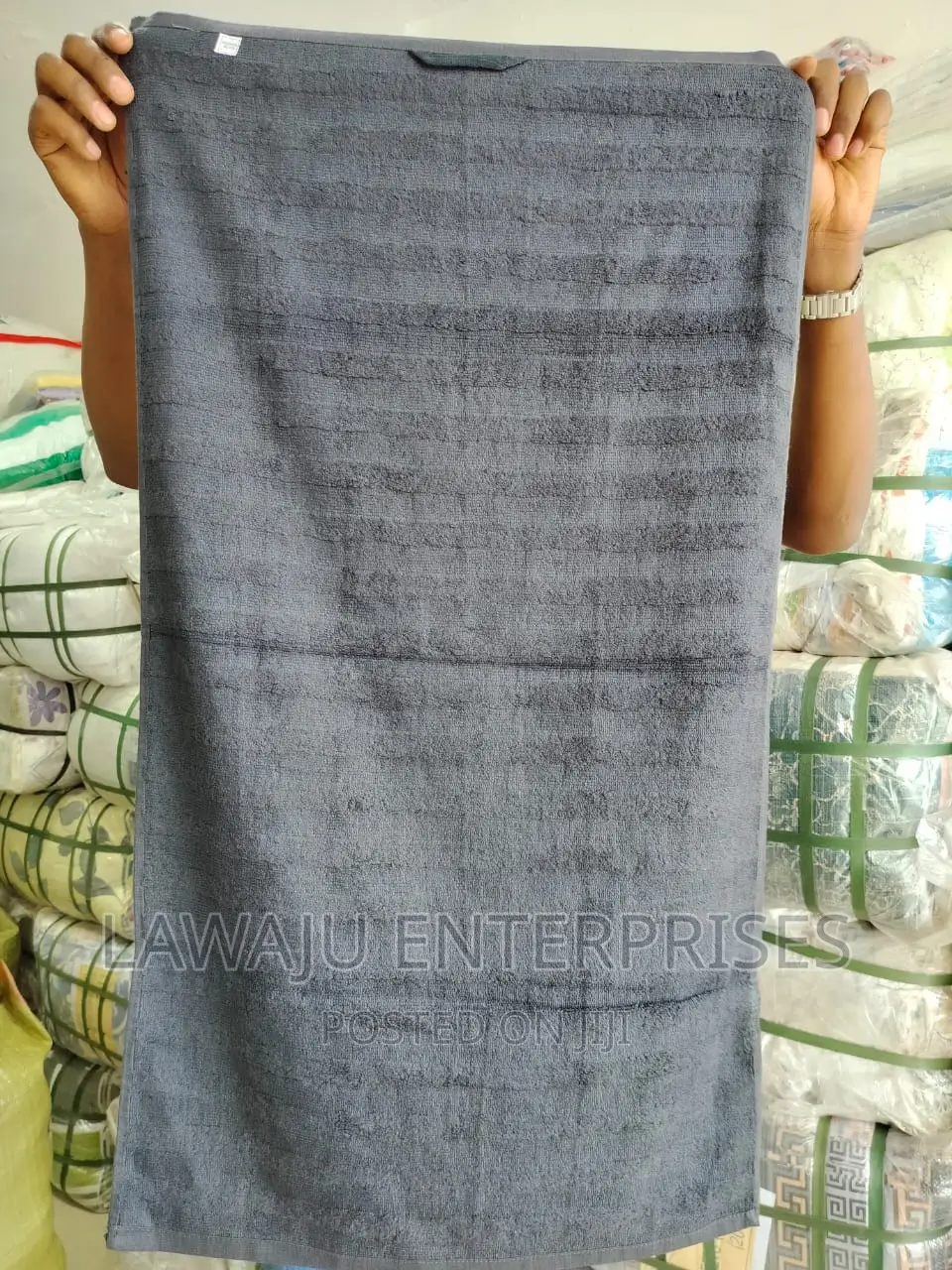 Dark Grey Coloured Saloon Towel