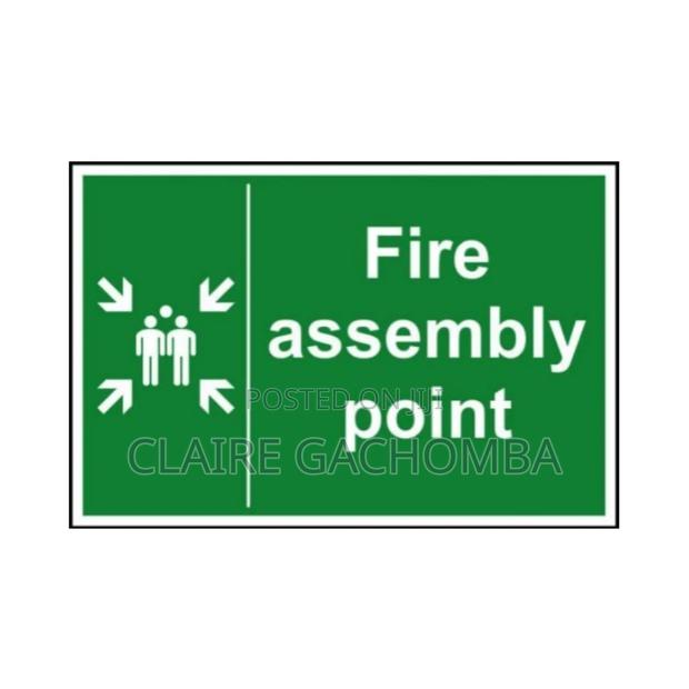 Fire Assembly Point Sign . - main view