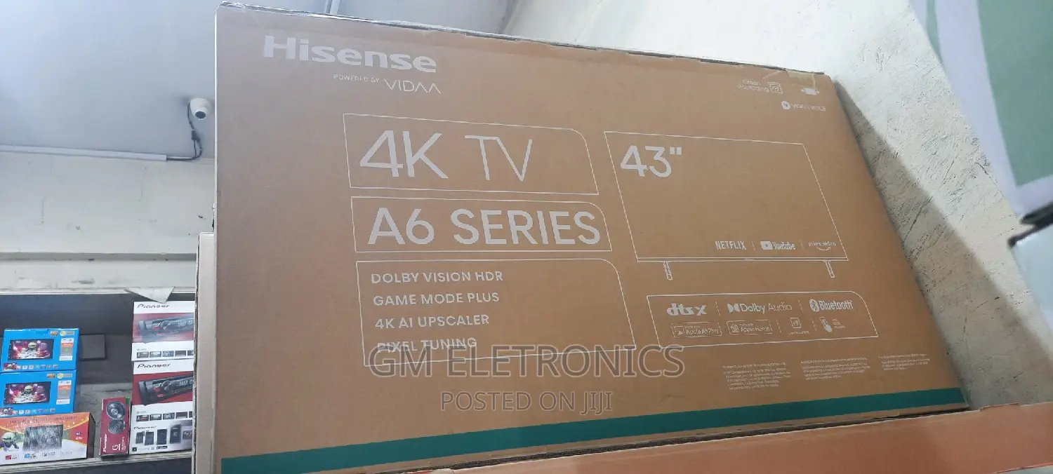 Hisense Vidaa 43"Inches A6 Series TV