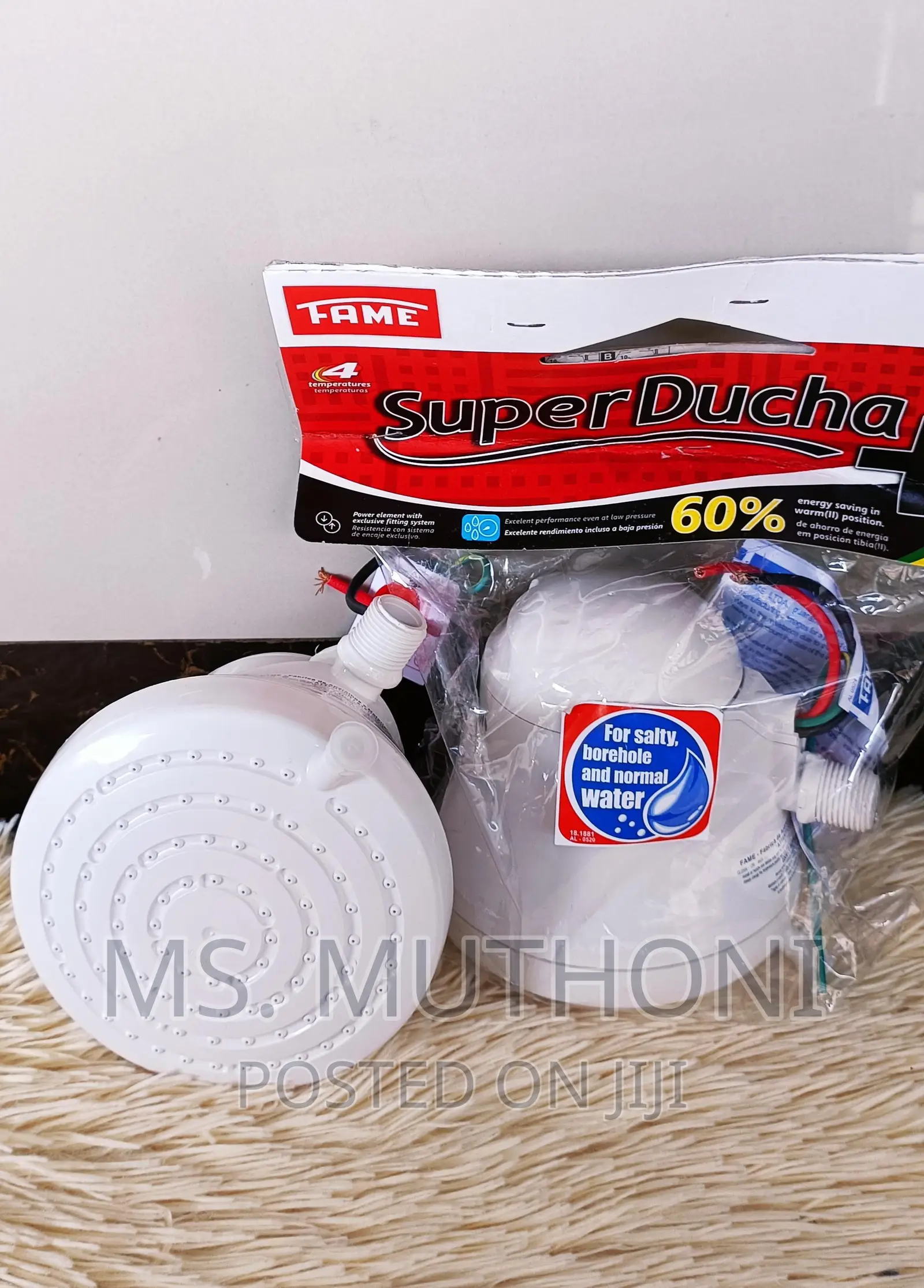 FAME SUPERDUCHA 4T* Hot Water Shower Head* With Pipe