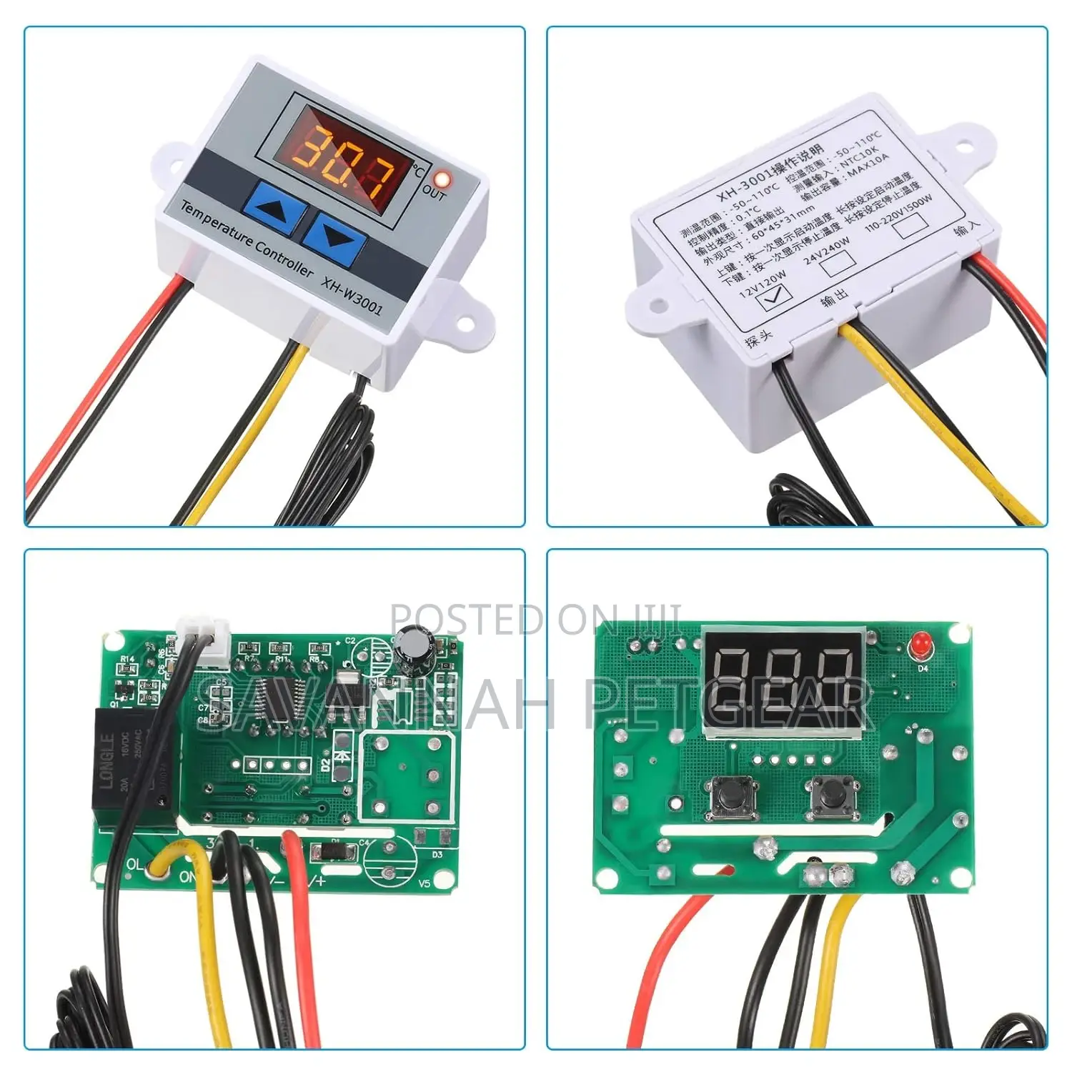 Digital Temperature Controller Aquarium Incubator Hatchery