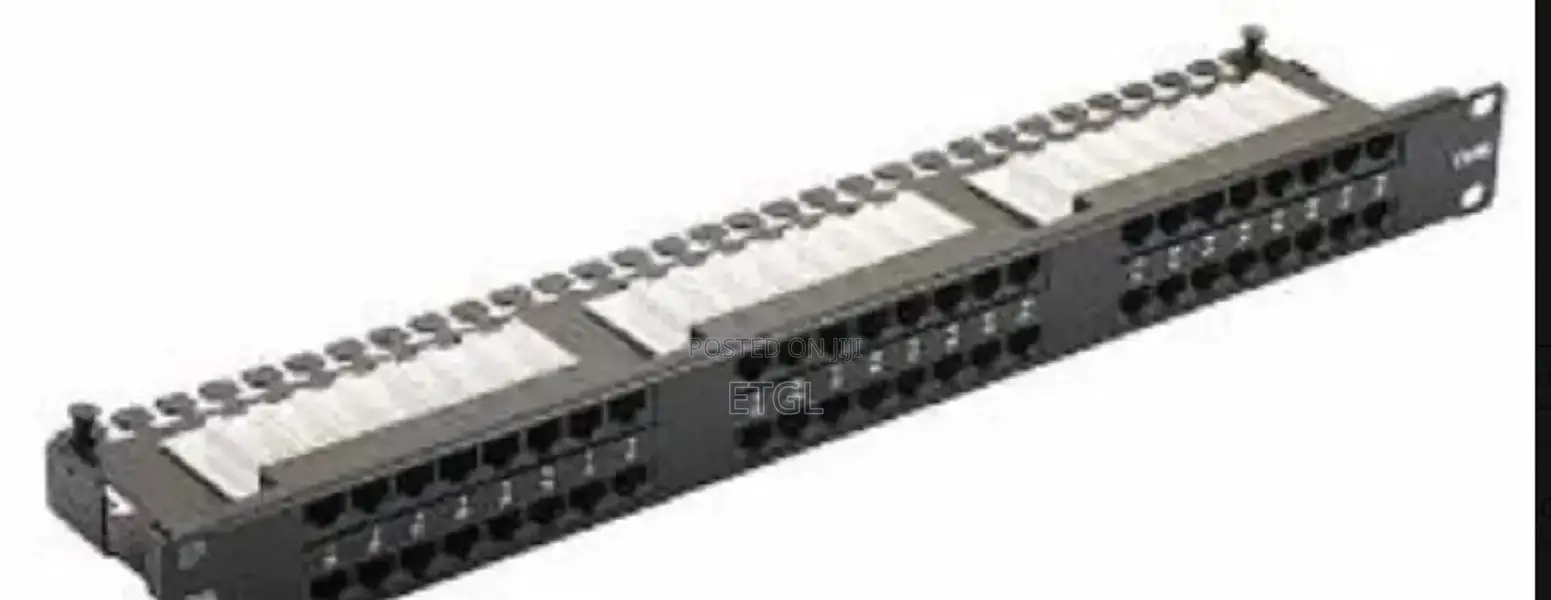 APKR Cat 6 48 Port Patch Panel Loaded