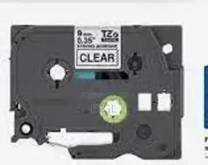 'Brother Laminated 9mm TZC-S121 Black on Clear Label Catridg