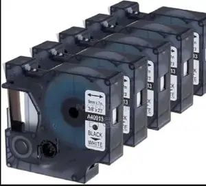 Dymo D1 Series Label - 40913- Black on White - 9mm X 7 Me