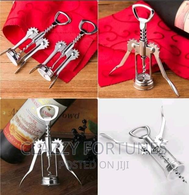 *Stainless Steel Cork Screw Wine Opener