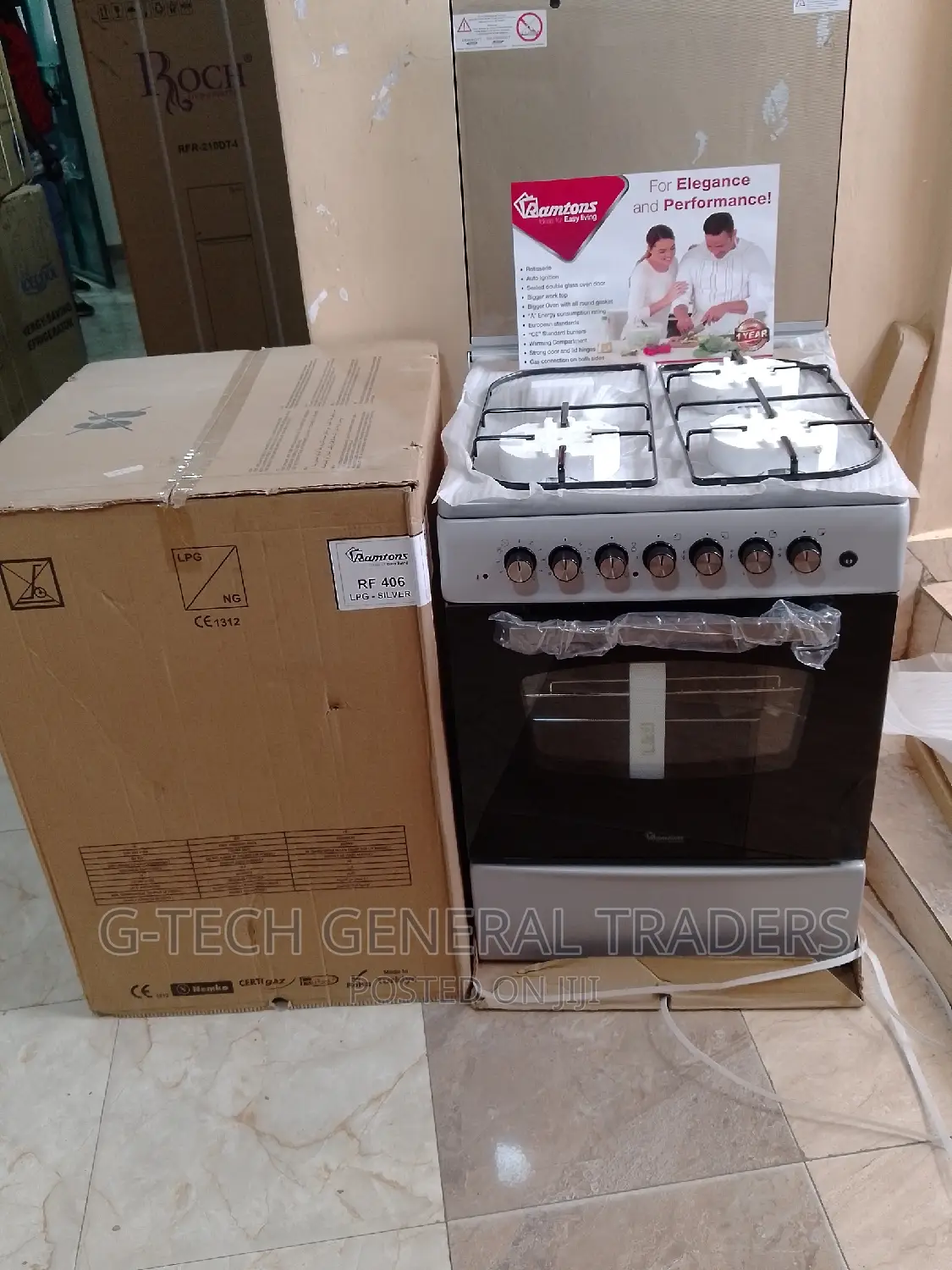Ramtons Cooker!Cooker! 3gas 1electric Oven Cooker