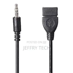 3.5mm Male Audio AUX Jack to USB 2.0 Type A