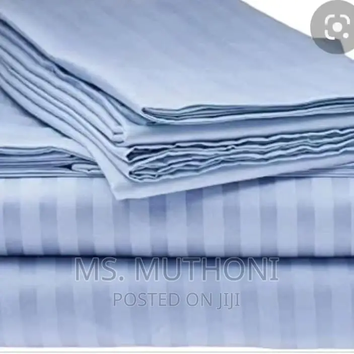 SUPER KING Size Striped Bedsheeets 7*8 2 Bedsheets 4 Pillowc
