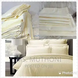 SUPER KING Size Striped Bedsheeets 7*8 2 Bedsheets 4 Pillowc