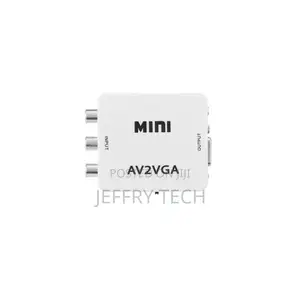 AV to VGA Adapter 1080P HD Mini VGA Converter Abs