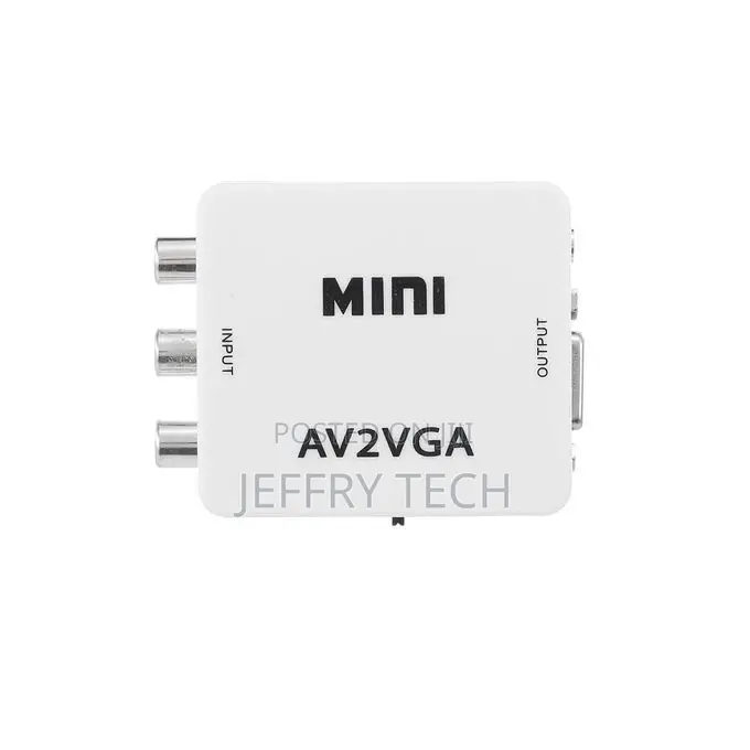 AV to VGA Adapter 1080P HD Mini VGA Converter Abs