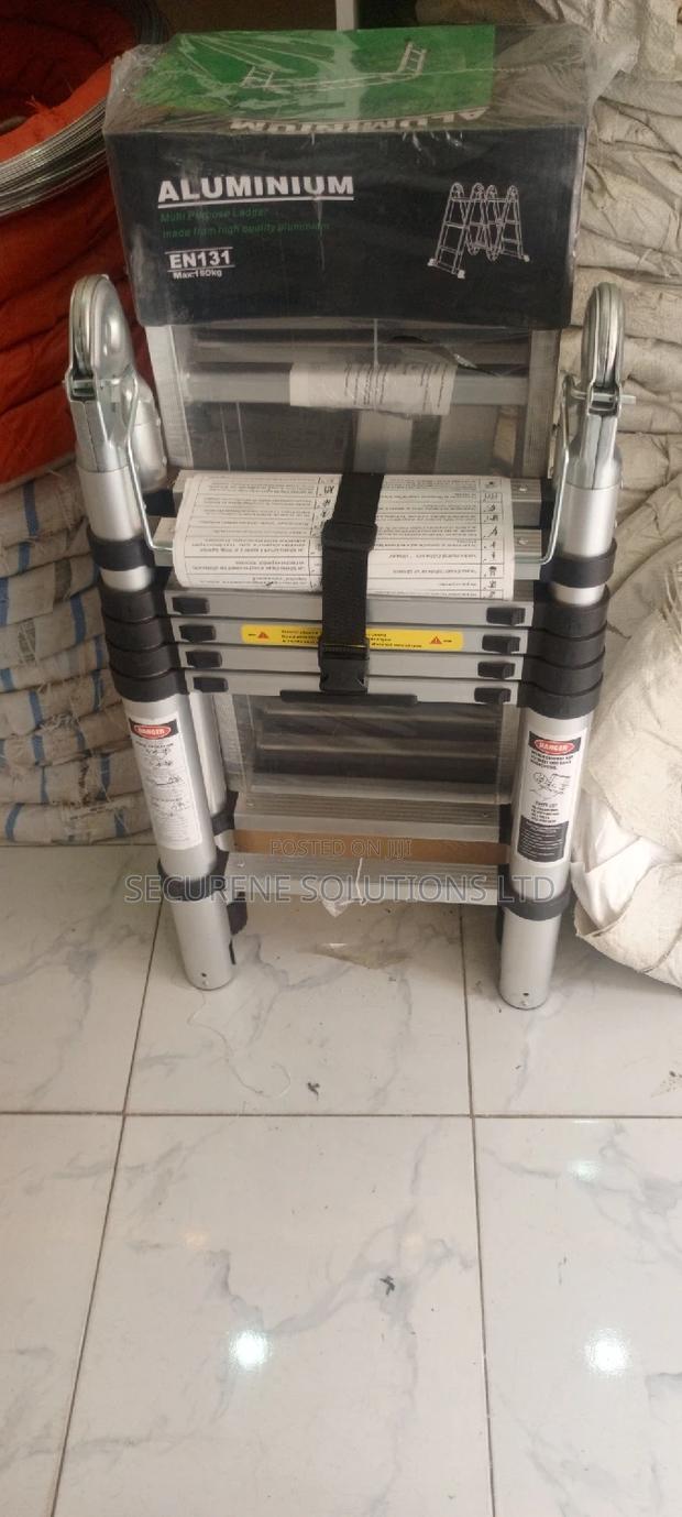 3.8 Meters Aluminium Double Telescopic Collapsible Ladder