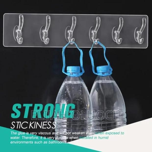 6 Hook Adhesive Strip Hanger - main view