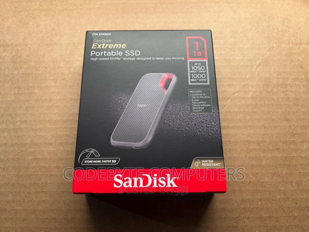 Sandisk E61 Extreme Portable External Ssd V2 1tb - Sdssde61 - main view