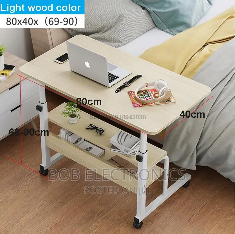 Big Adjustable Laptop Table With a Shelf
