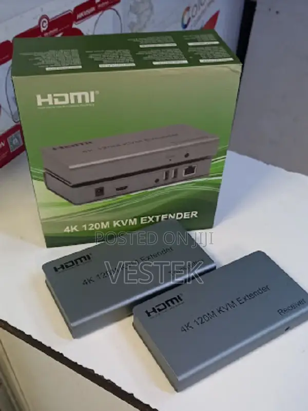  120m USB HDMI KVM Extender via Cat6 Rj45 Ethernet Cable