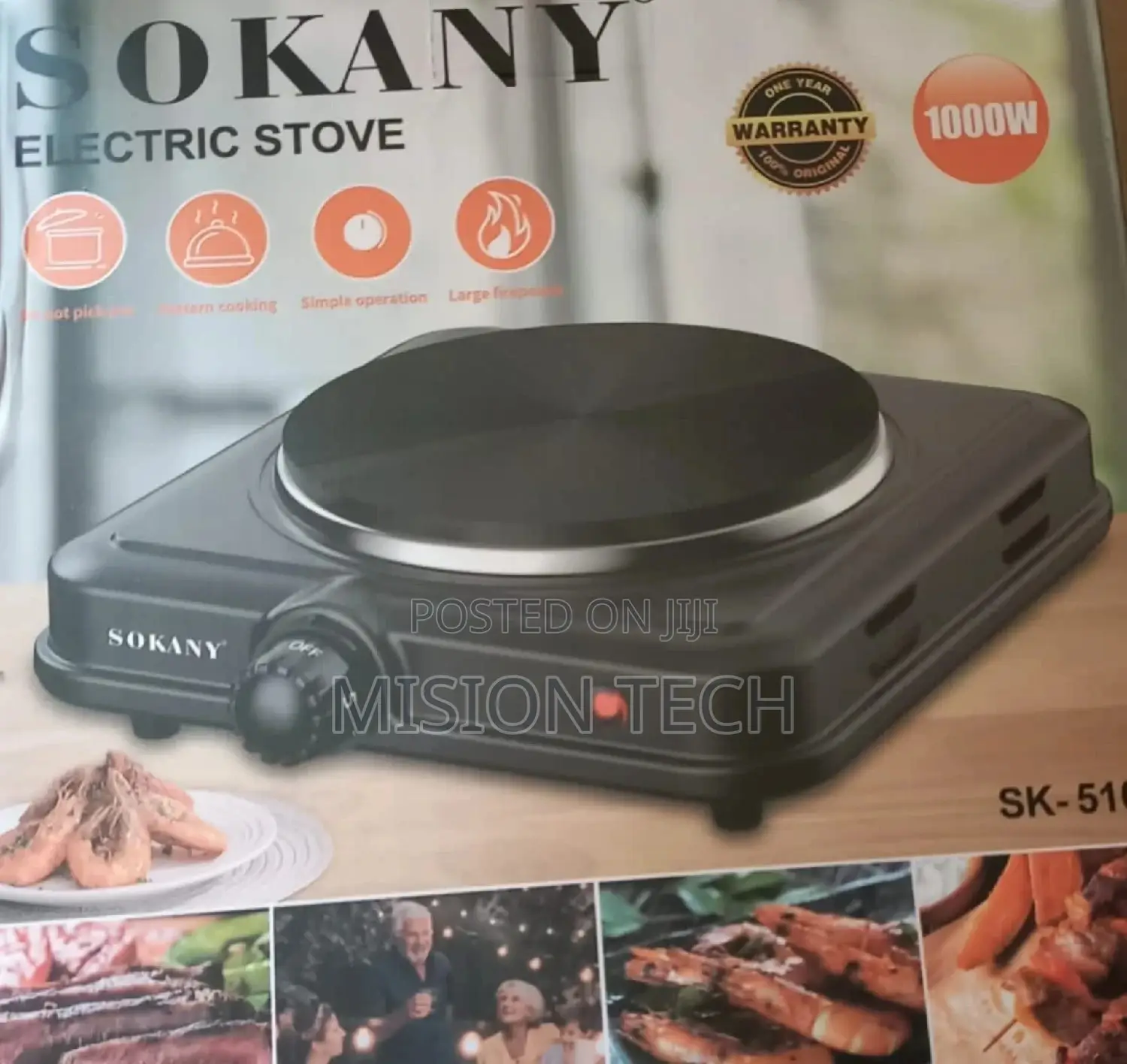 Brand New Electric 1000w Stove