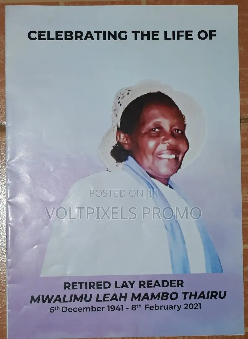 Funeral Program Design and Printing