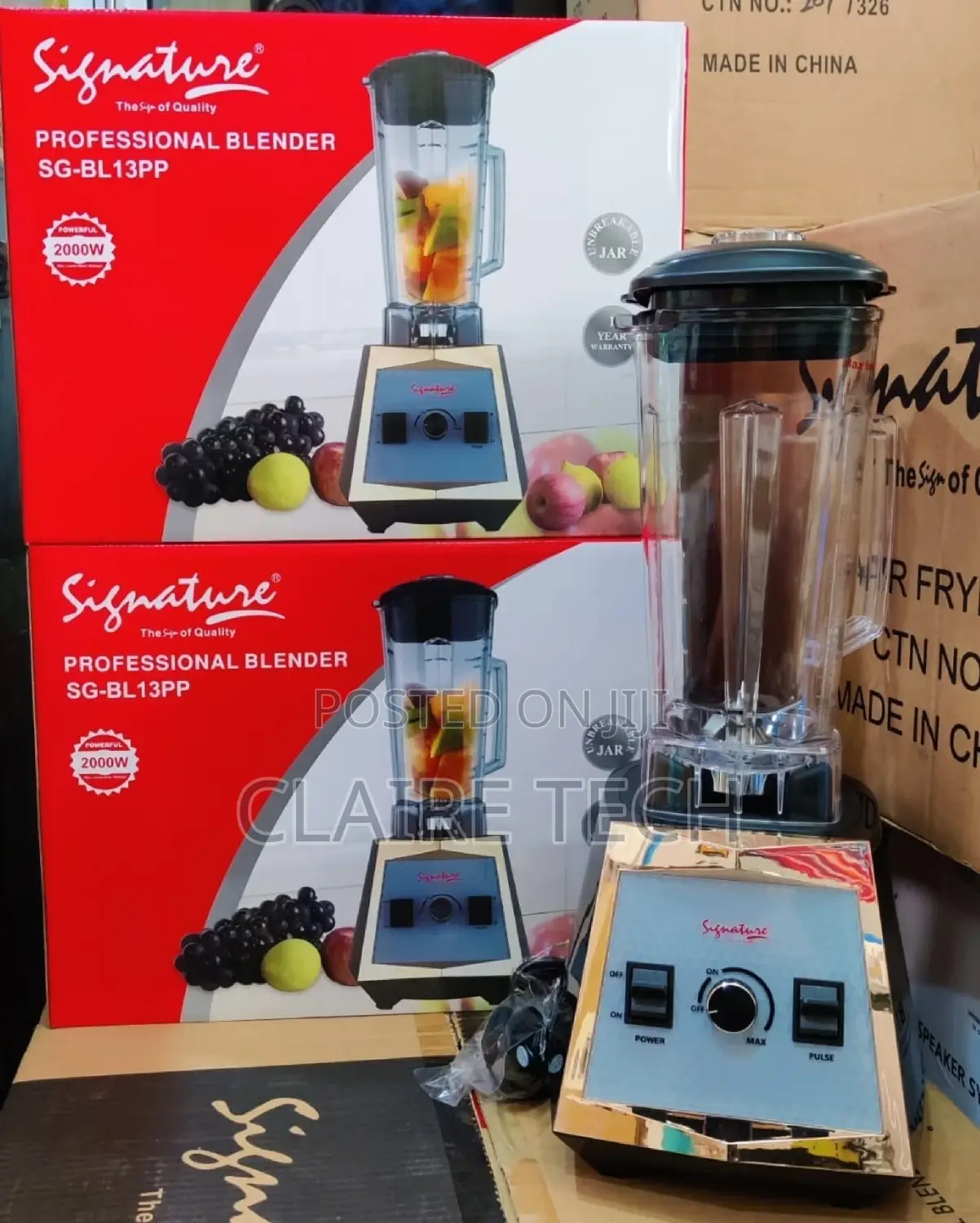 *Signature Commercial Blender 2000W 2 Litres Jug