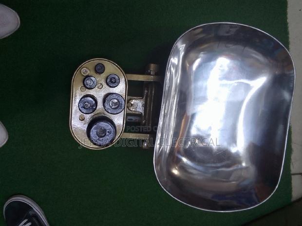 An Analogue Weighing Scale Zinc - main view