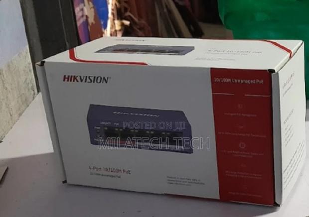 Hikvision DS-3E0105P-E 4 Ports 100mbps Unmanaged Poe Switch - main view
