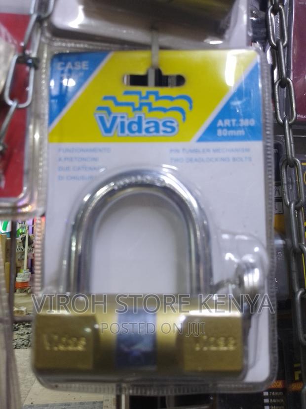 Vidas 80mm Padlock 3 Keys Hard Padlock