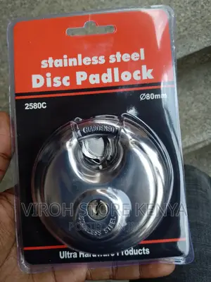 Stainless Steel Disk Padlock 80mm Lock 2 Keys