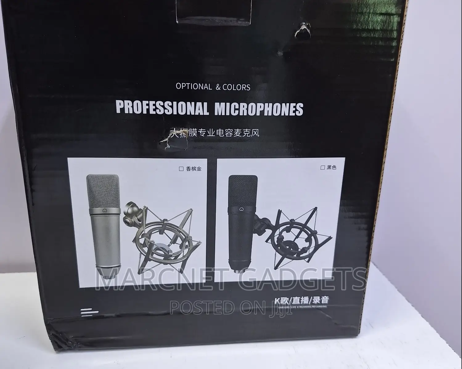 Condenser Recording Microphone With Shock Table Stand