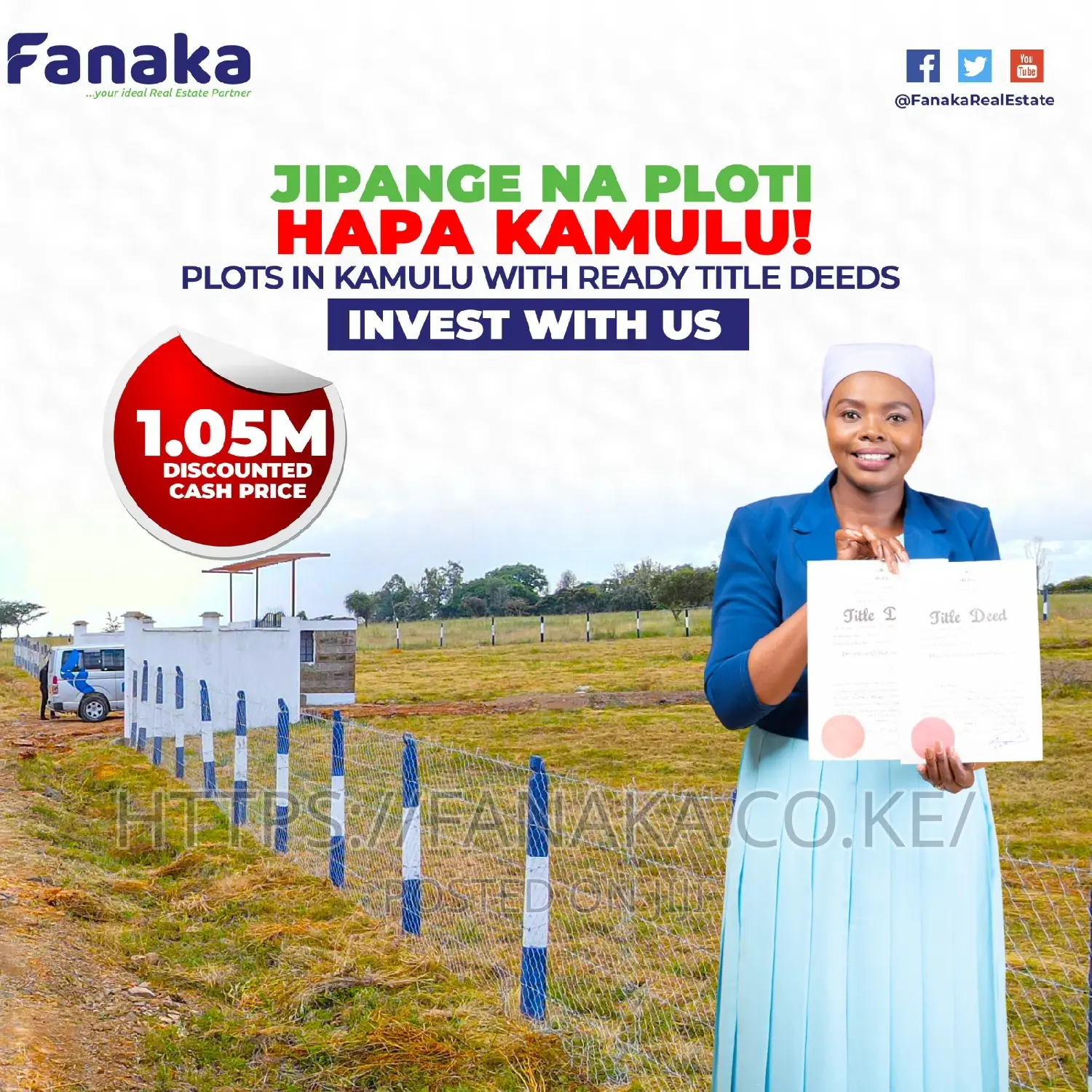 Affordable Residential Plots in Kamulu Town^AC