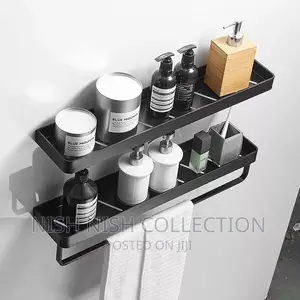Bathroom Rack With a Towel Bar