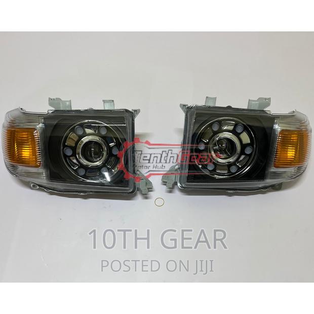 Land Cruiser FJ79 Headlamp LED Aftermarket Half LED Design
