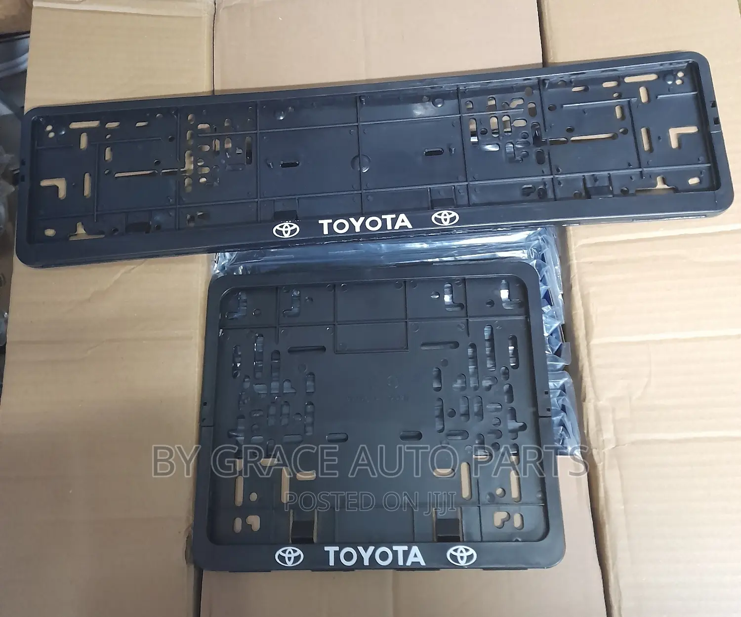 Branded Toyota Number Plate Holders New Generation Black.