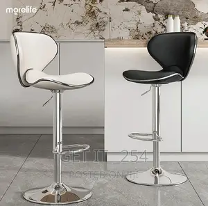 Swivel Barstool With Leather Padding