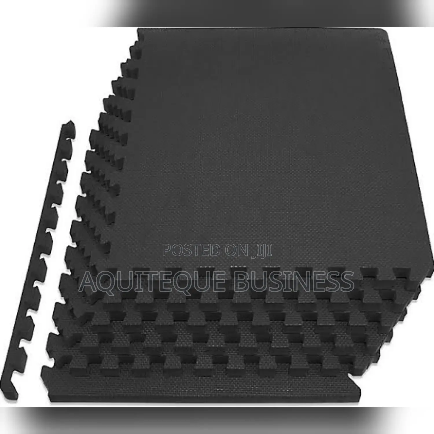 Gyme Tiles, Interlocking. Black