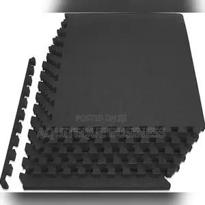 Gyme Tiles, Interlocking. Black