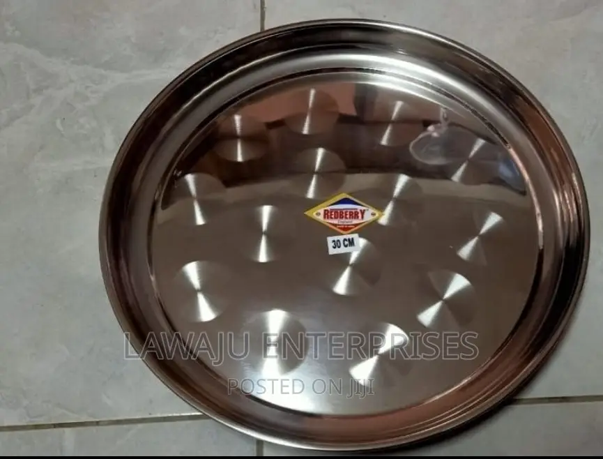 40 Cm Stainless Steel Round Tray