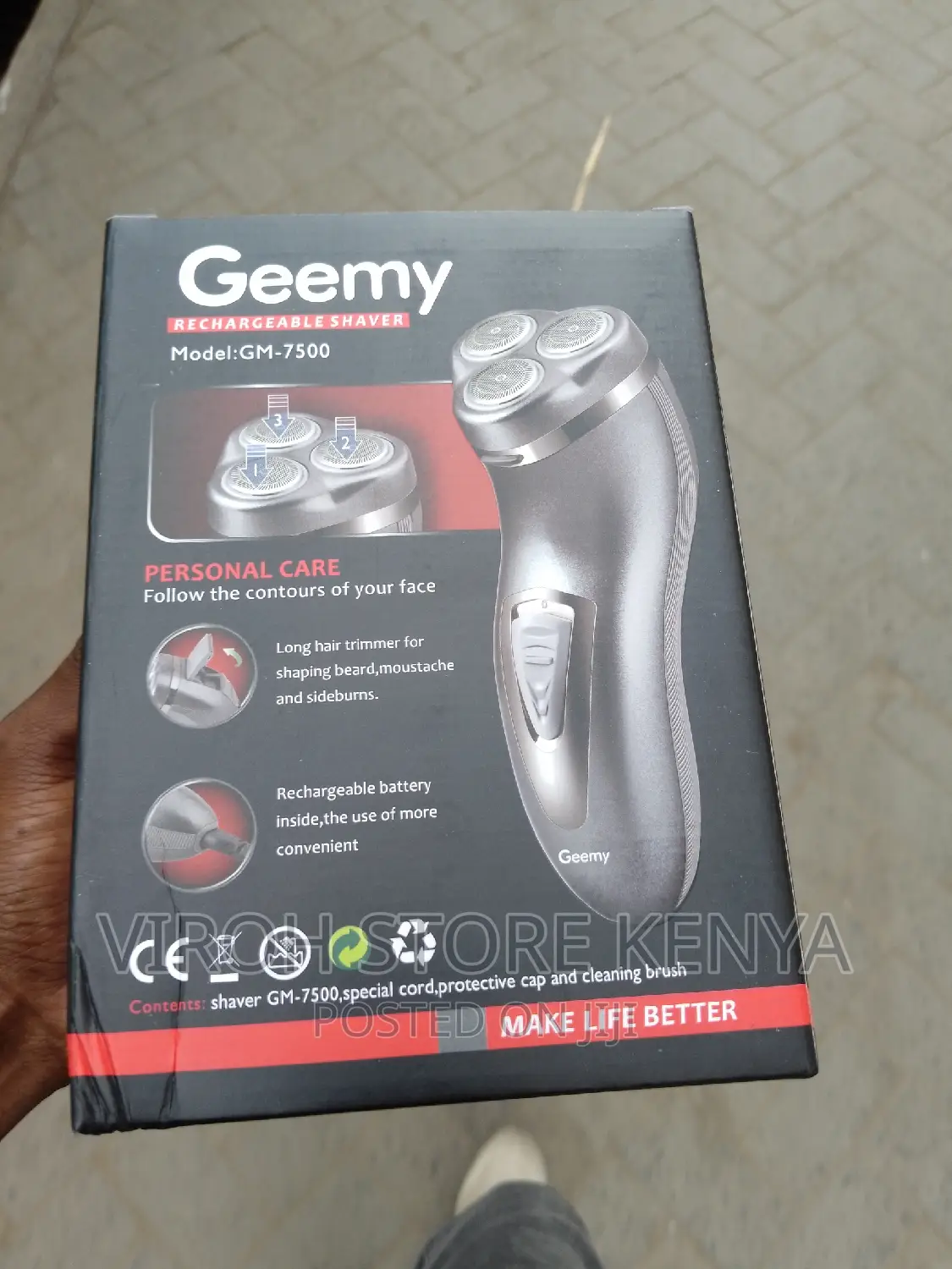 Geemy GM-7500 Rechargeable Smoother
