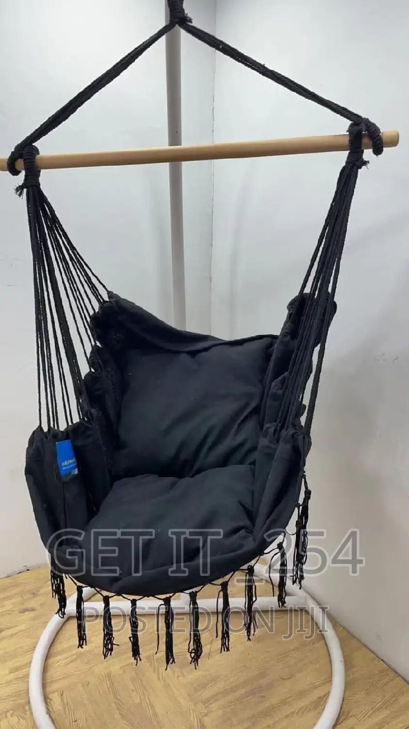 Hammock Chair Hanging Rope Swing Chair With Detachable Metal