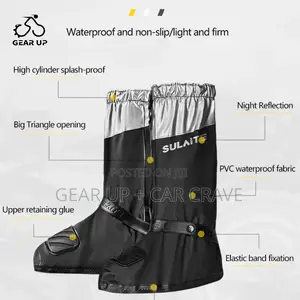 Motorbike Rider Waterproof Shoe Cover for Rainy Season