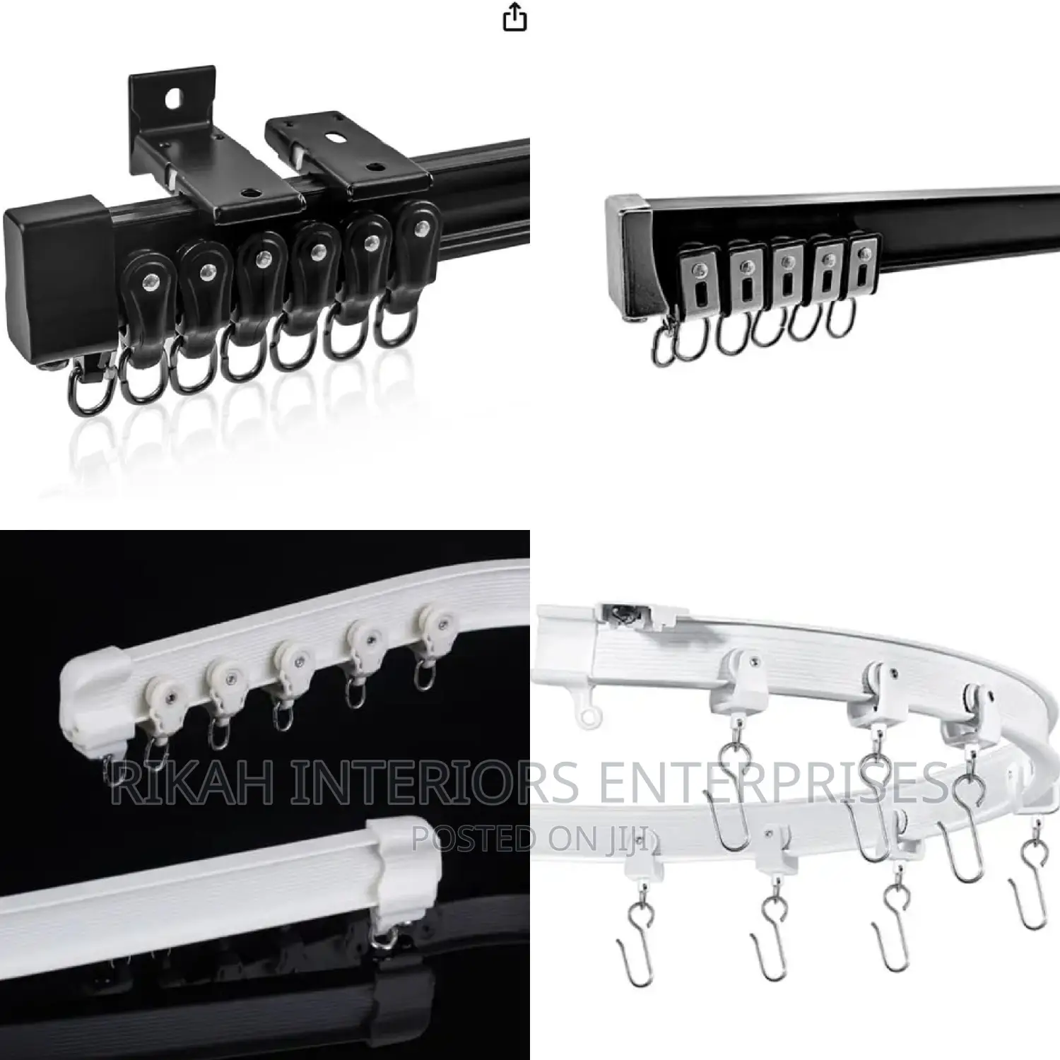Aluminium Hospital Curtain Rails Bendable Curtain Rails