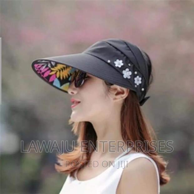 Black Sun Visor Hat - main view