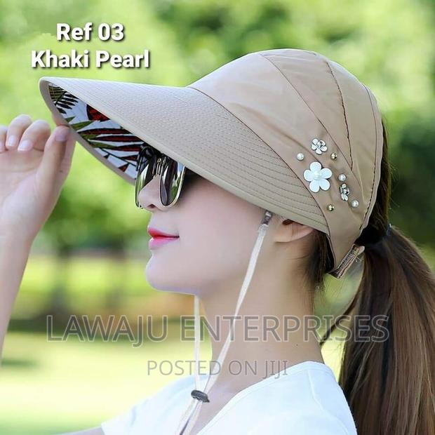 Khaki Sun Visor Hat - main view