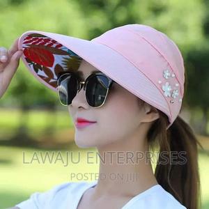 Light Pink Sun Visor Hat - thumbnail 2