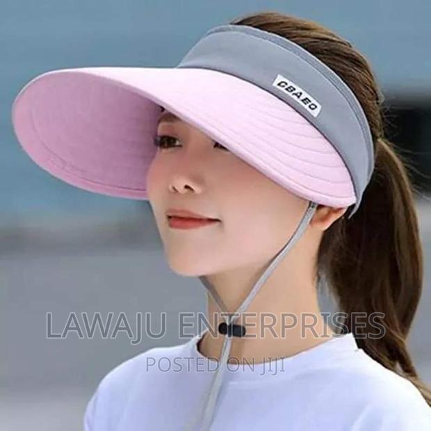 Grey-Pink Sun Hat - main view