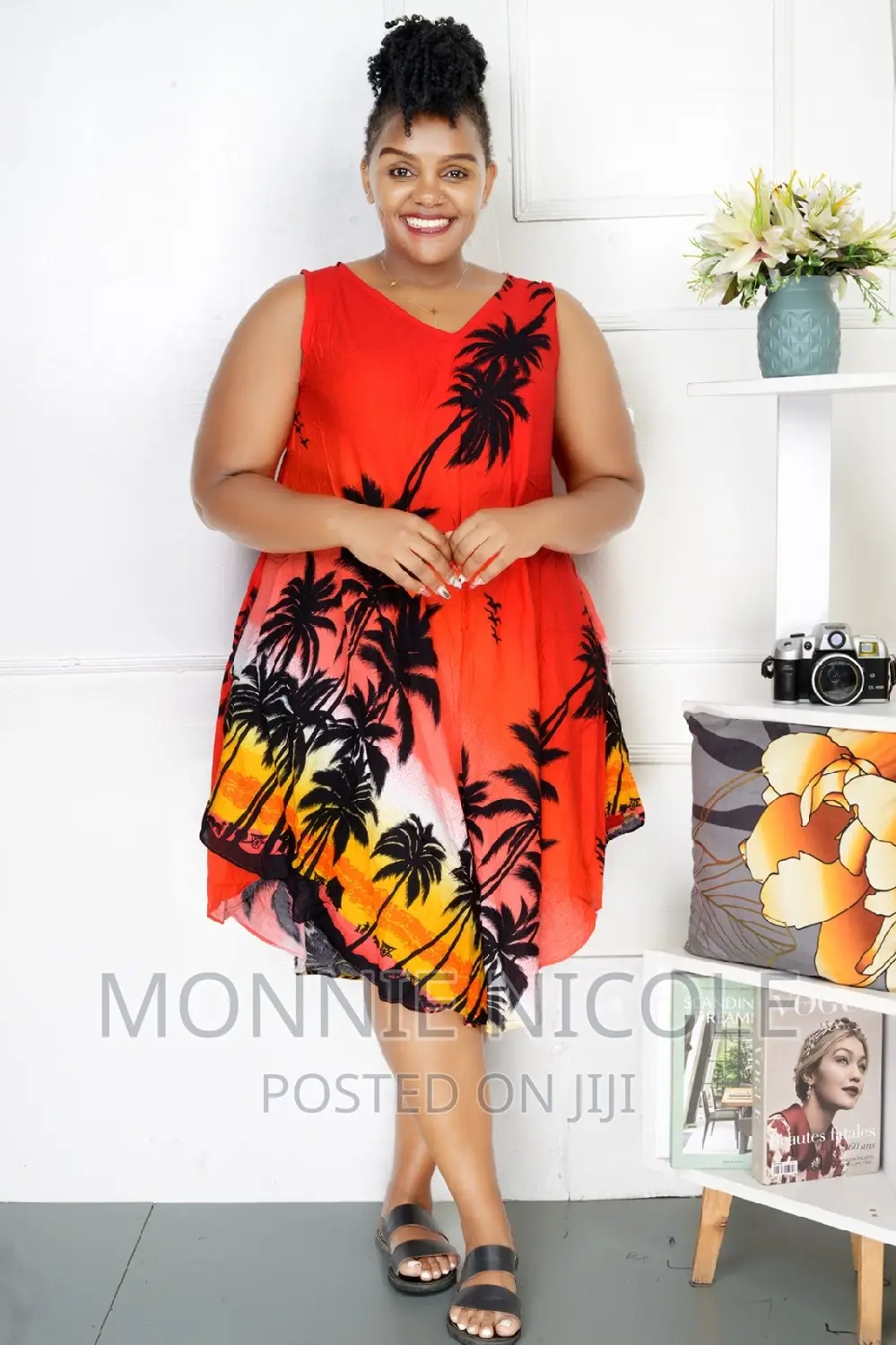 Sleeveless Floral Beach Wear/Dress