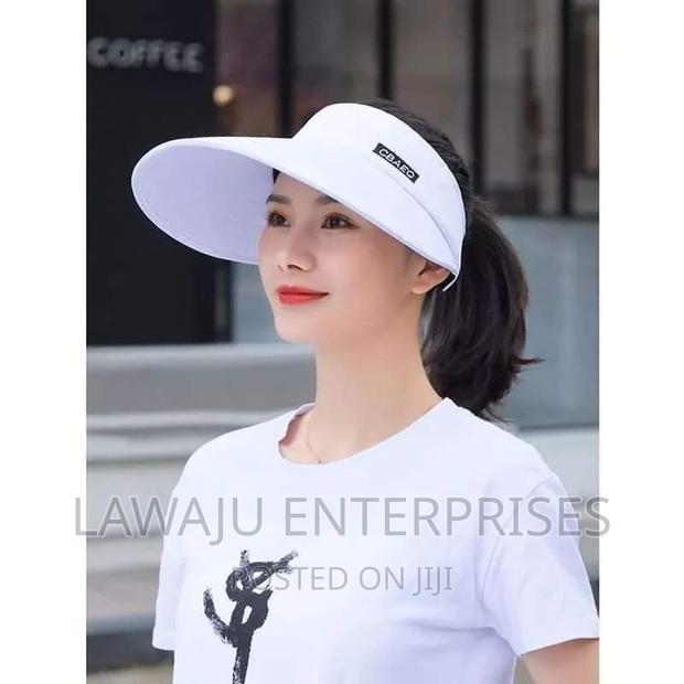 White-Black Sun Hat - main view