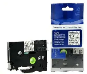 Brother Label Tape Tze-131 12mm (Black on Clear )